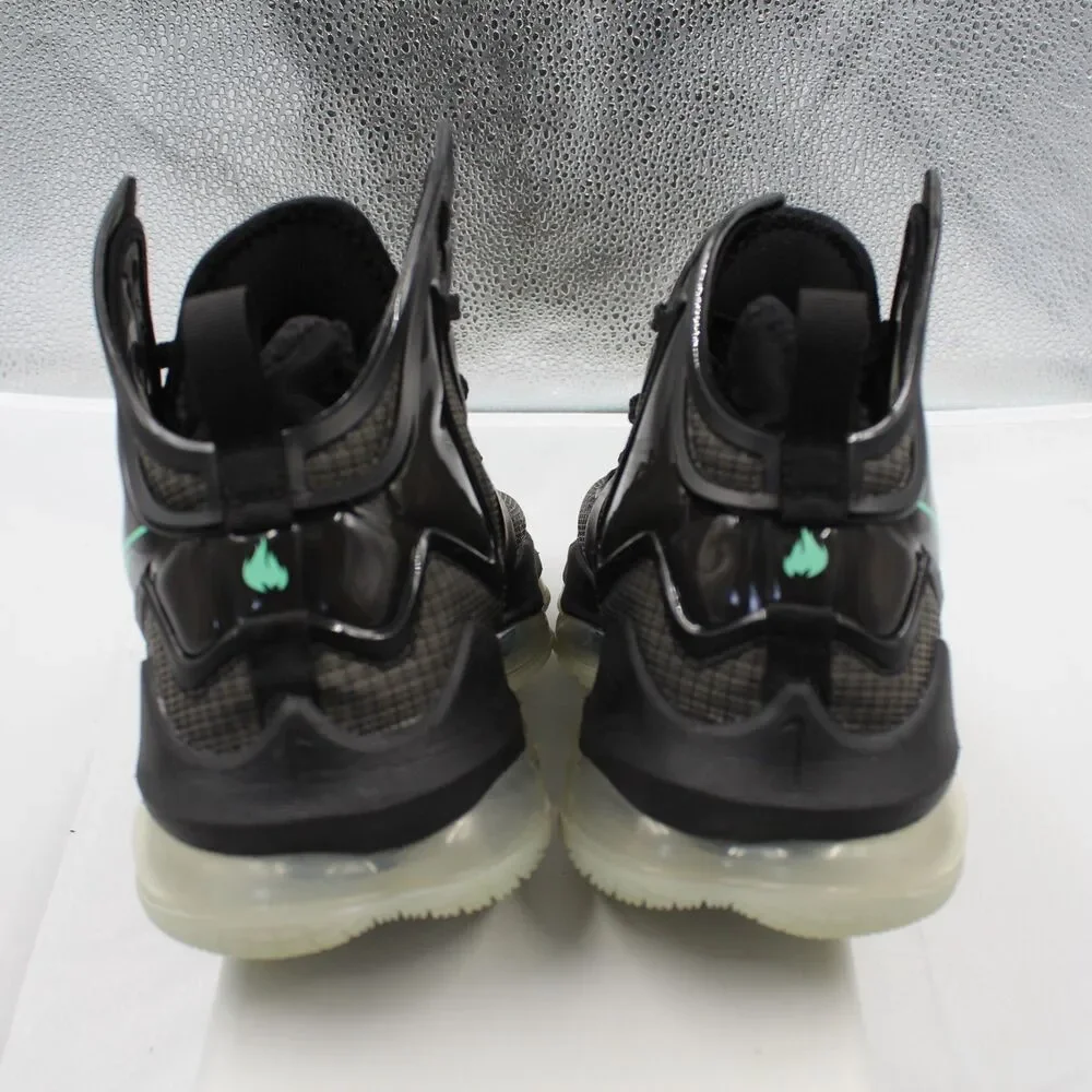 Nike LeBron 19 Black Anthracite Green Glow CZ0203-003 Men's Size 10.5 VNDS EUC